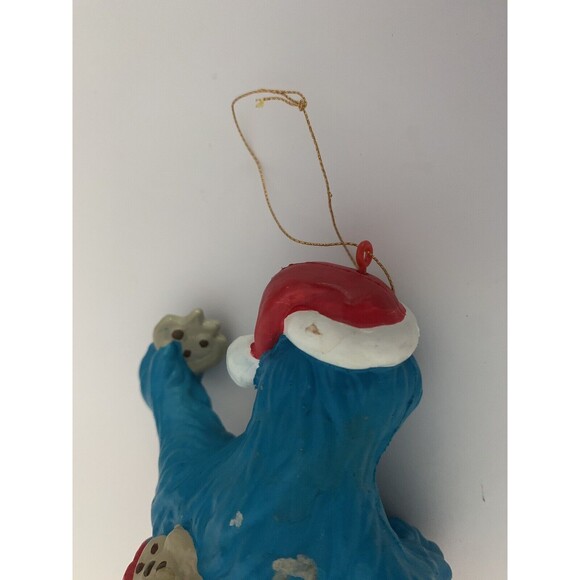 Cookie Monster Elmo Christmas Ornaments Vintage 90's Sesame Street Lot of 2 READ - Picture 12 of 16